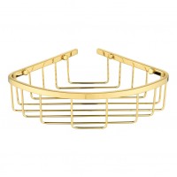 Полка корзина угловая Grocenberg AC0097GO, золото глянец