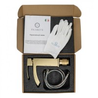 Смеситель для раковины FILARETE Waterfall FL5010, матовое золото