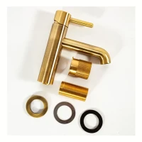 Смеситель для раковины стандартный Hansberge H1031, бронза