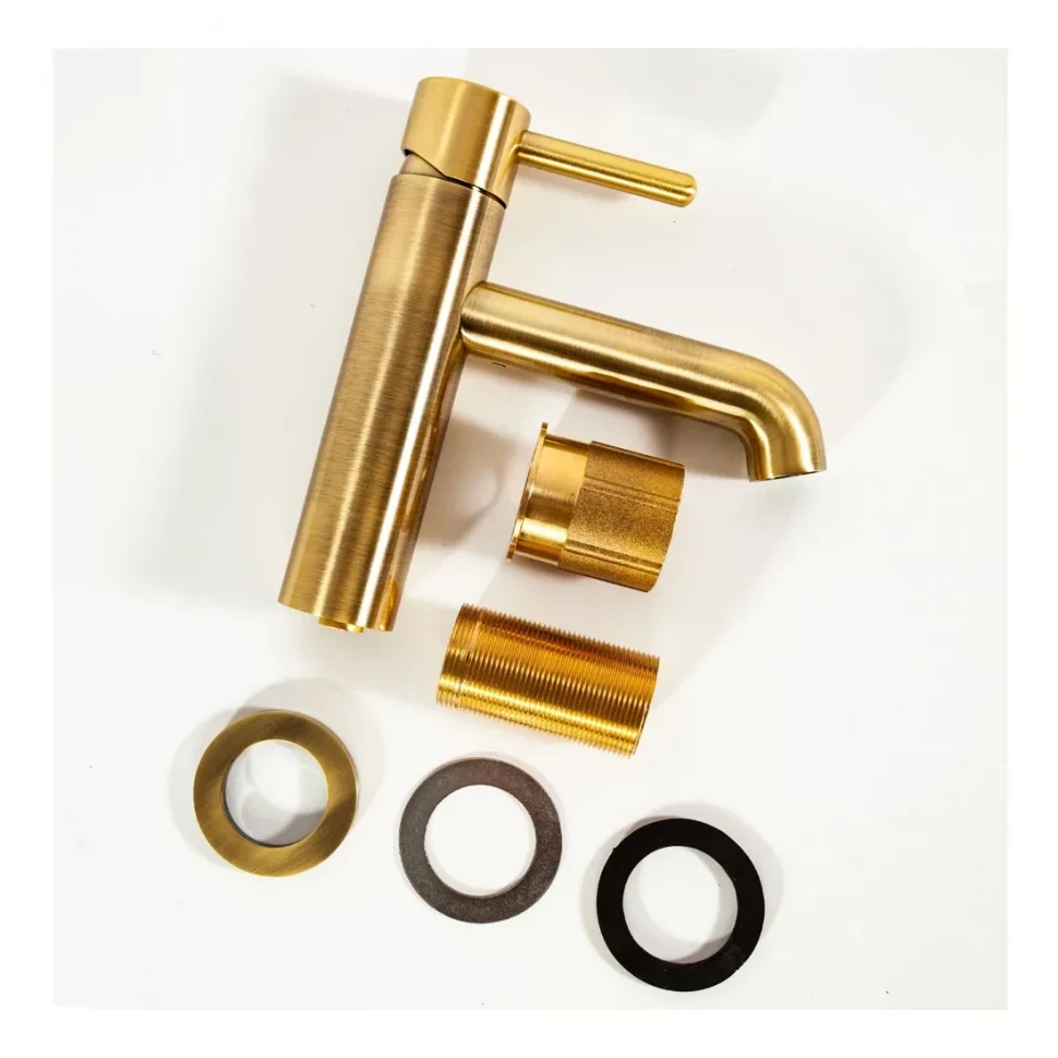 Смеситель для раковины стандартный Hansberge H1031, бронза