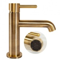 Смеситель для раковины стандартный Hansberge H1031, бронза