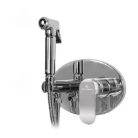 Смеситель встраиваемый с гигиеническим душем Grocenberg GB003, хром