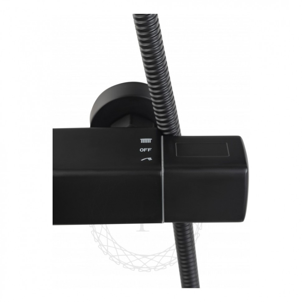 Душевая система FILARETE FL2050 с термостатом, черный матовый