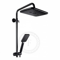 Душевая система FILARETE FL2050 с термостатом, черный матовый