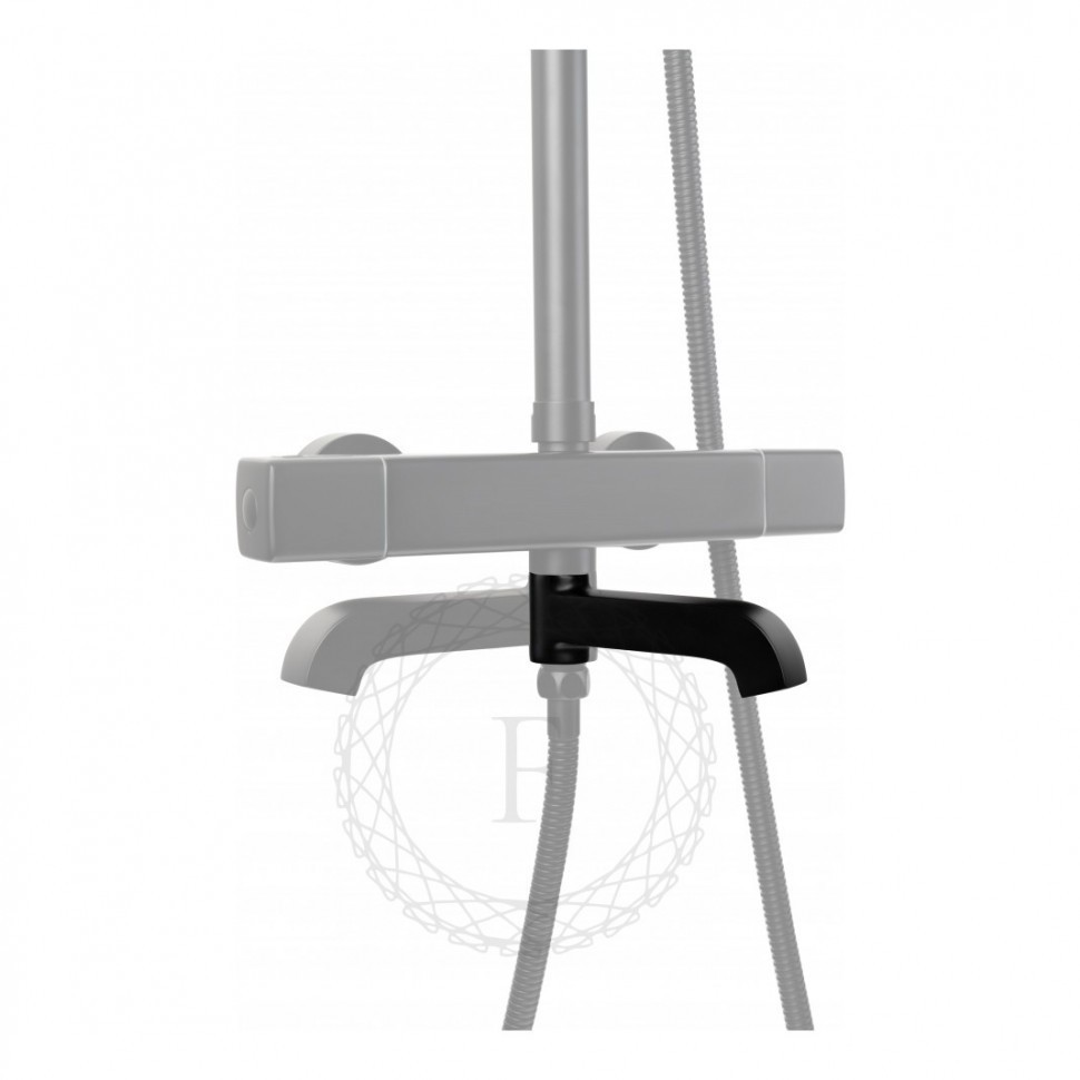 Душевая система FILARETE FL2050 с термостатом, черный матовый
