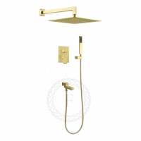 Душевая система скрытого монтажа FILARETE Fing FL1040, матовое золото