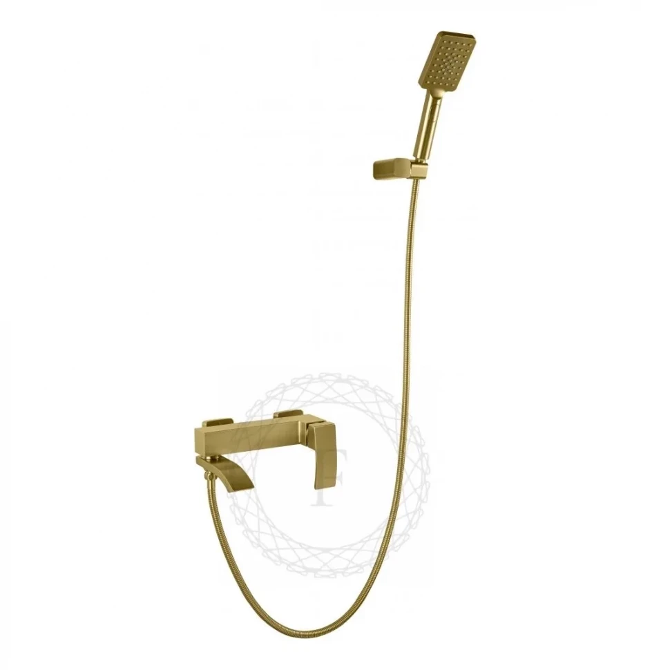 Смеситель для ванны с душем FILARETE Waterfall FL2110, матовое золото