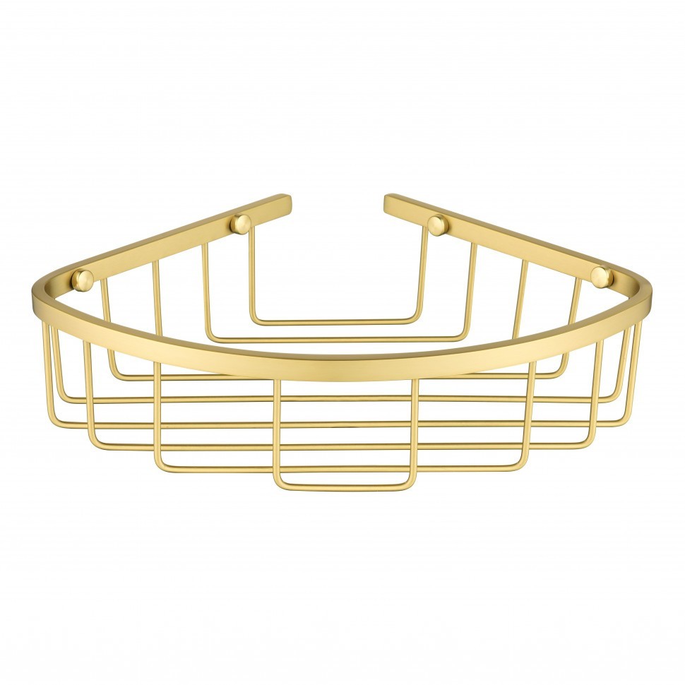 Полка корзина угловая Grocenberg AC0097MG, матовое золото Полка корзина угловая Grocenberg AC0097MG, матовое золото