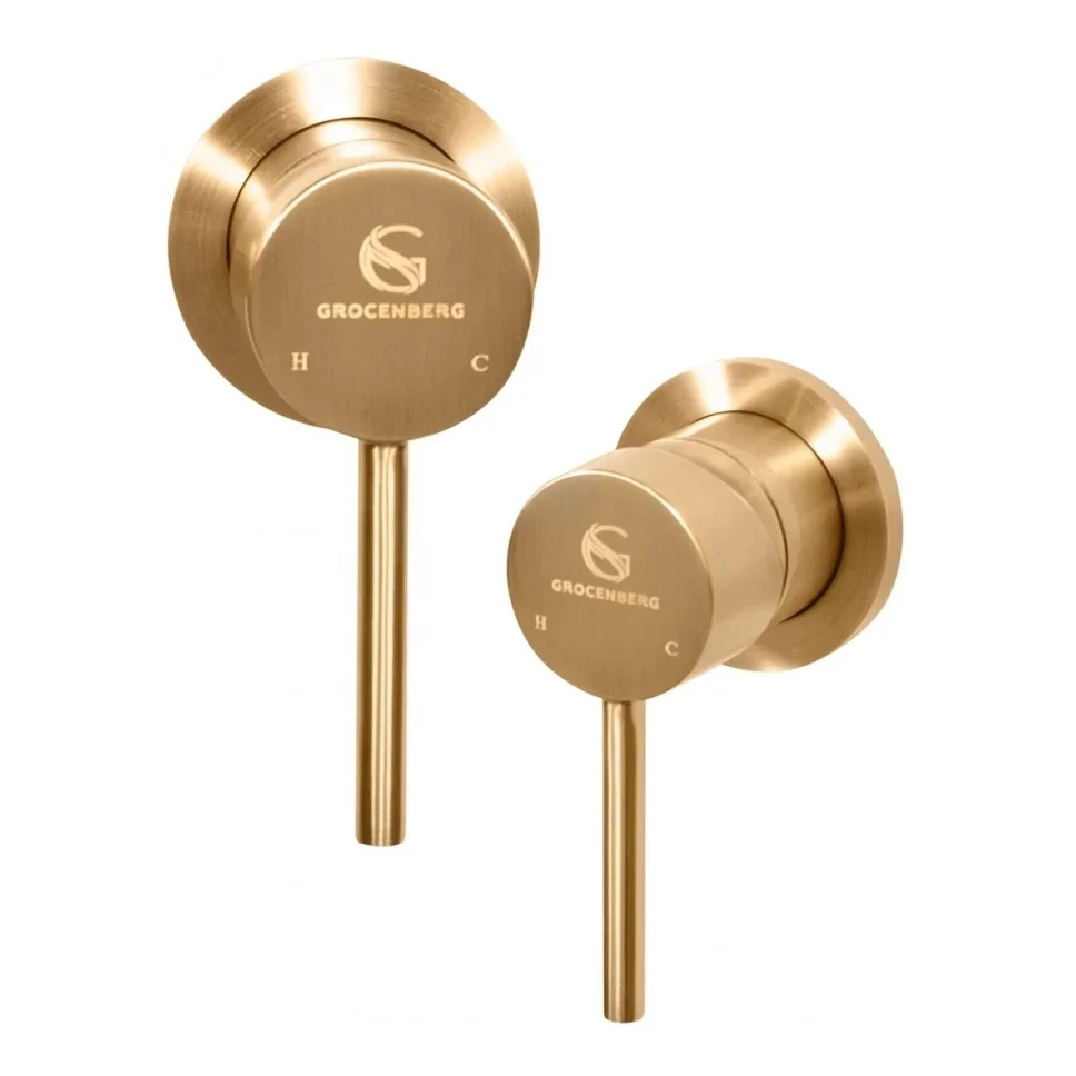 Смеситель встраиваемый для раковины Grocenberg GB511, бронза