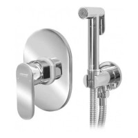 Смеситель встраиваемый с гигиеническим душем Grocenberg GB1002, хром