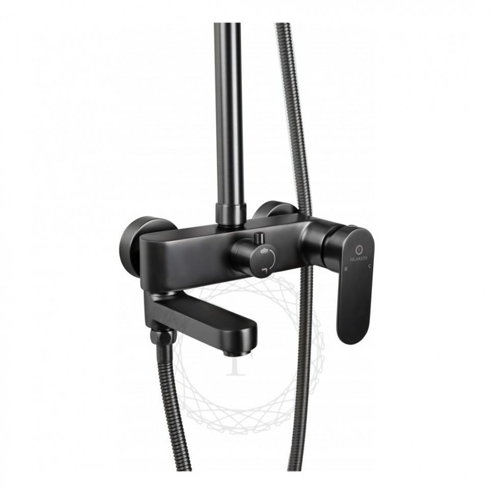 Душевая система FILARETE Retta FL2030, графит