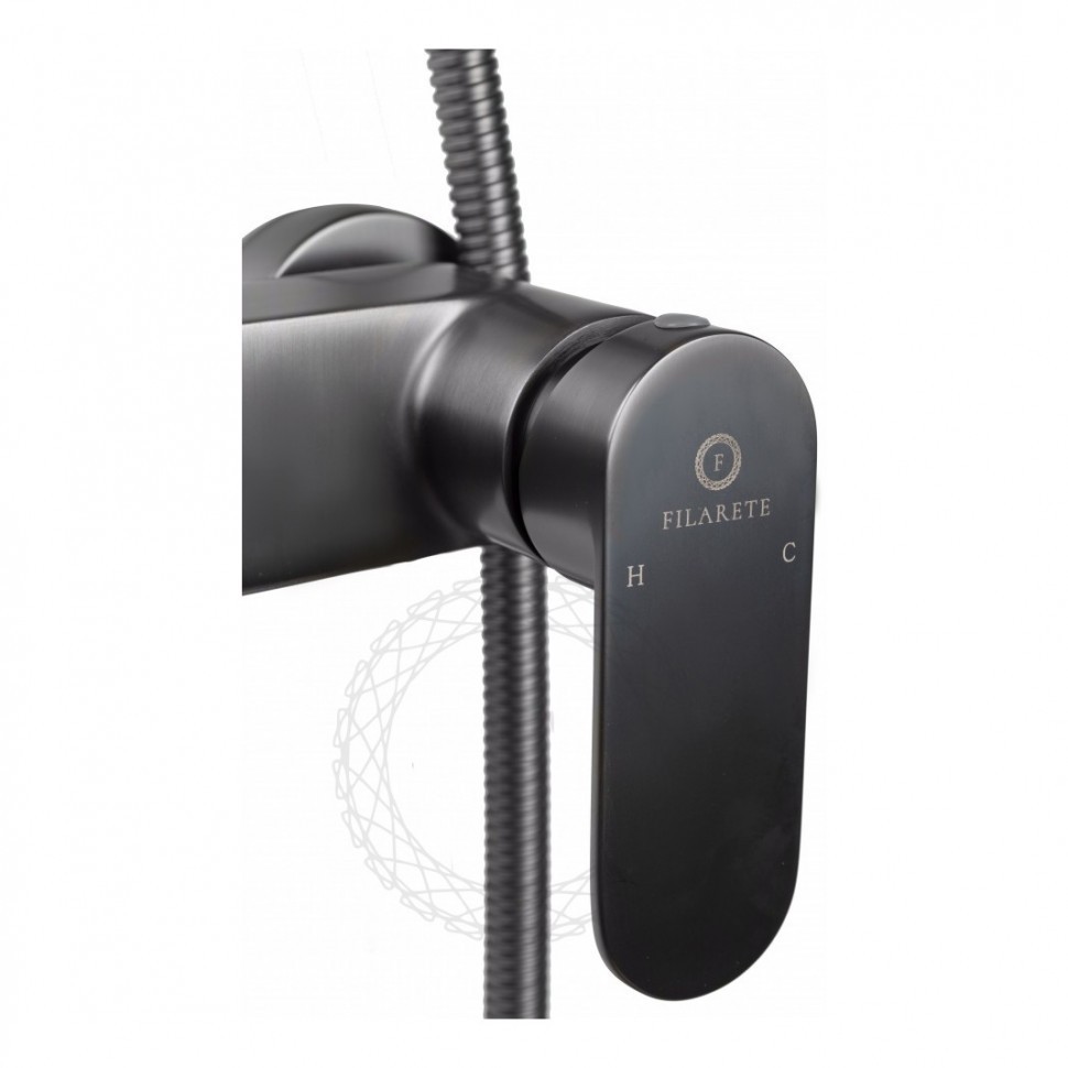Душевая система FILARETE Retta FL2030, графит