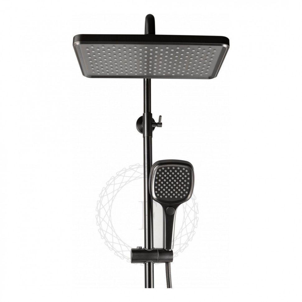 Душевая система FILARETE Retta FL2030, графит
