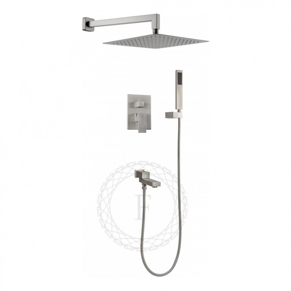 Душевая система скрытого монтажа FILARETE Fing FL1040, никель