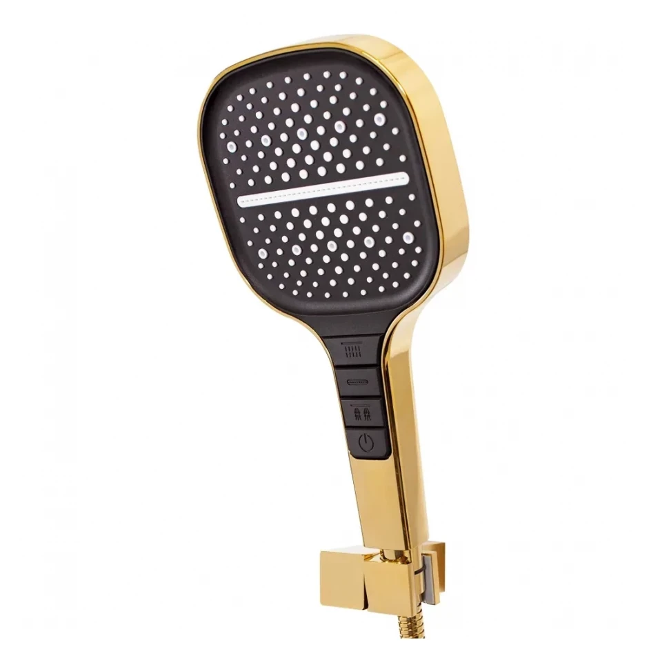 Душевая система скрытого монтажа Hansberge H6075, золото глянец