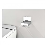 Настенный бумагодержатель плоский Grocenberg AC0050, хром