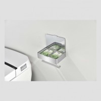 Настенный бумагодержатель плоский Grocenberg AC0050, хром