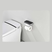 Настенный бумагодержатель плоский Grocenberg AC0050, хром