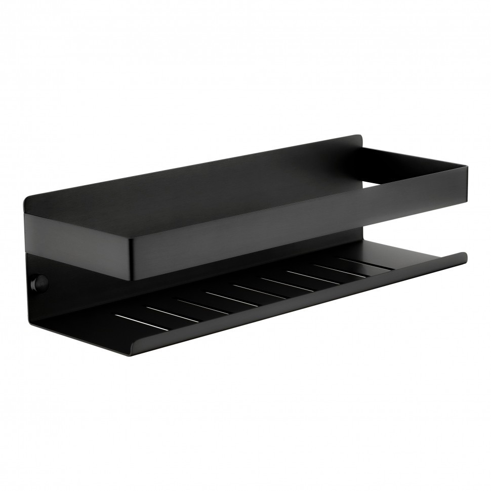 Полка Grocenberg AC0083BL, черный матовый Полка Grocenberg AC0083BL, черный матовый