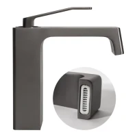 Смеситель для раковины Hansberge H1065, графит