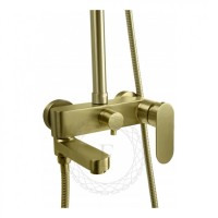Душевая система FILARETE Retta FL2030, матовое золото