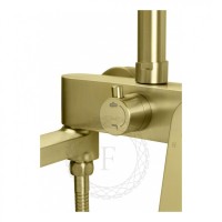 Душевая система FILARETE Retta FL2030, матовое золото