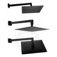 Душевая система скрытого монтажа FILARETE Fing FL1040, черный матовый