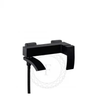 Смеситель для ванны с душем FILARETE Waterfall FL2110, черный матовый