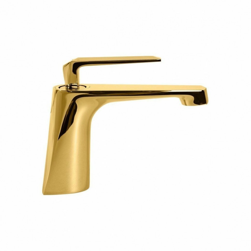 Смеситель для раковины Hansberge H1068, золото глянец