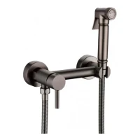 Смеситель с гигиеническим душем Grocenberg GB103N, графит