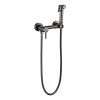 Смеситель с гигиеническим душем Grocenberg GB103N, графит