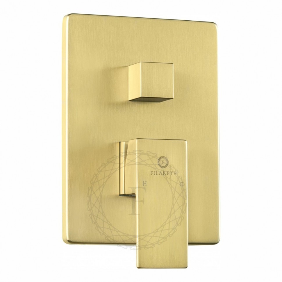 Душевая система скрытого монтажа FILARETE Fing FL1043, матовое золото