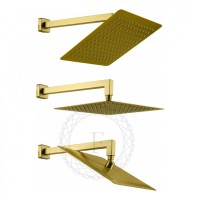 Душевая система скрытого монтажа FILARETE Fing FL1043, матовое золото