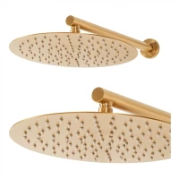 Душевая система скрытого монтажа Hansberge H6090, матовое золото