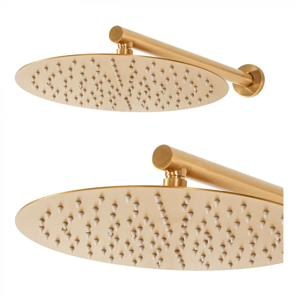 Душевая система скрытого монтажа Hansberge H6090, матовое золото