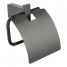Настенный бумагодержатель с крышкой Grocenberg AC0029, графит