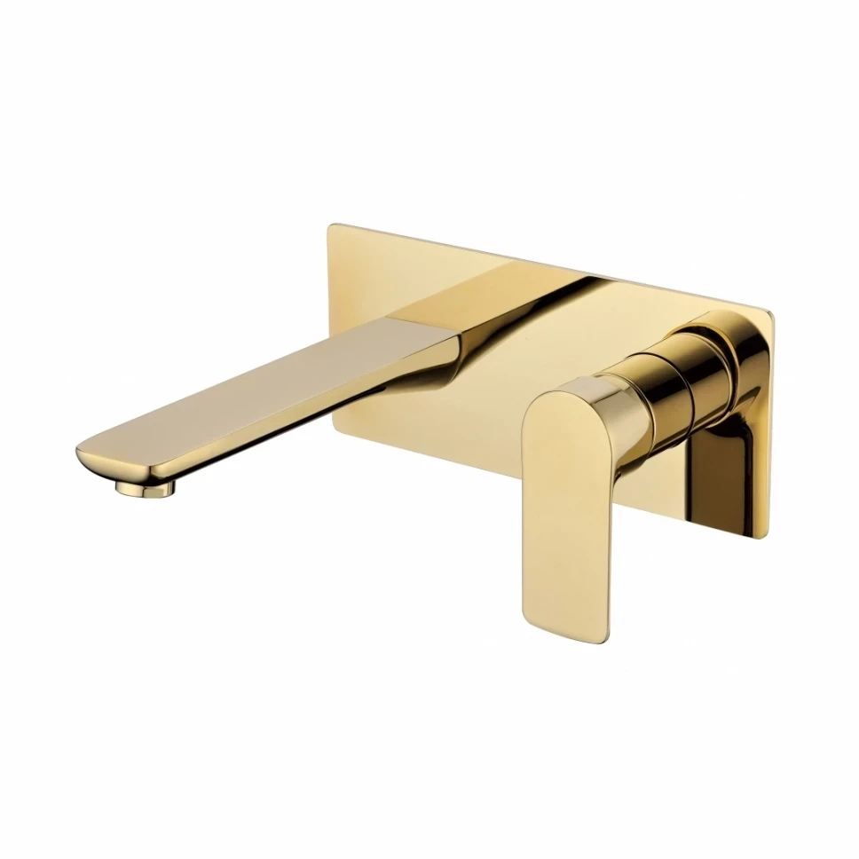 Смеситель встраиваемый для раковины Grocenberg GB599, золото глянец