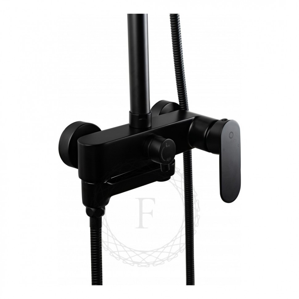 Душевая система FILARETE Retta FL2030, черный матовый