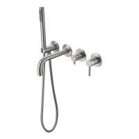 Смеситель для ванны встроенный FILARETE Roun FL2122, никель