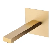 Смеситель встраиваемый для раковины Grocenberg GB588, матовое золото