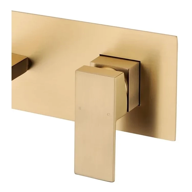 Смеситель встраиваемый для раковины Grocenberg GB588, матовое золото