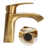 Смеситель для раковины Hansberge H1085, бронза