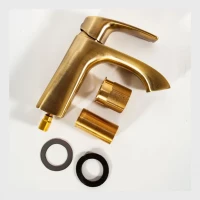 Смеситель для раковины Hansberge H1085, бронза