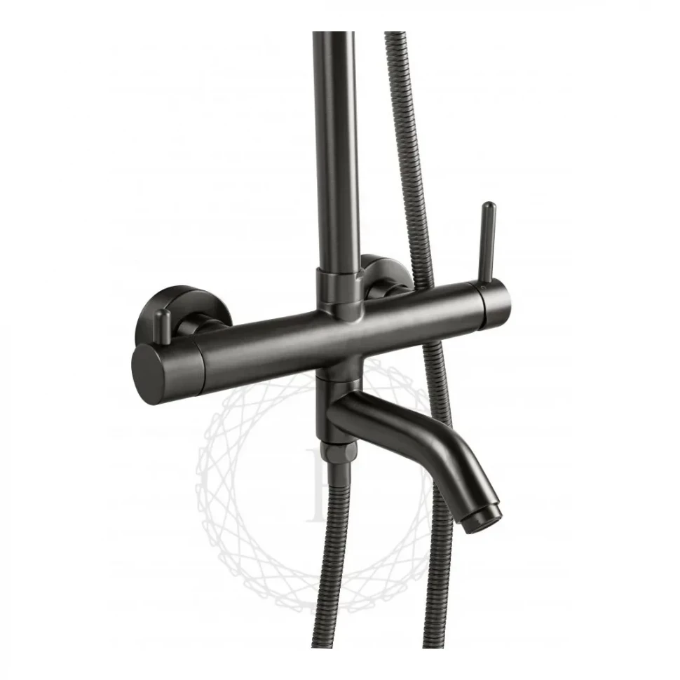 Душевая система FILARETE Roun FL2020, графит