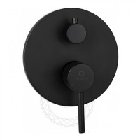 Душевая система скрытого монтажа FILARETE Roun FL1020, черный матовый