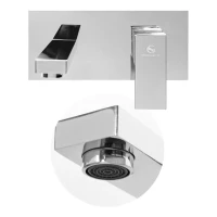 Смеситель встраиваемый для раковины Grocenberg GB588, хром