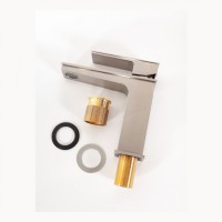 Смеситель для раковины Hansberge H1070, никель