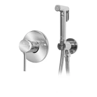 Смеситель встраиваемый с гигиеническим душем Grocenberg GB1003, хром