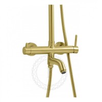 Душевая система FILARETE Roun FL2020, матовое золото