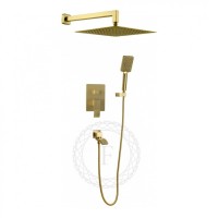 Душевая система скрытого монтажа FILARETE Waterfall FL1010, матовое золото